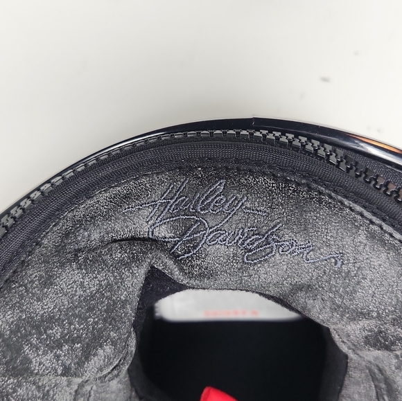 Harley Davidson 1/2 Helmet Large Destination Ear flaps & Visor - Picture 8 of 13